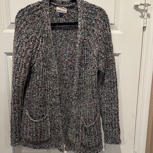 Universal Theead Multicolor Open Front Chunky Knit Cardigan